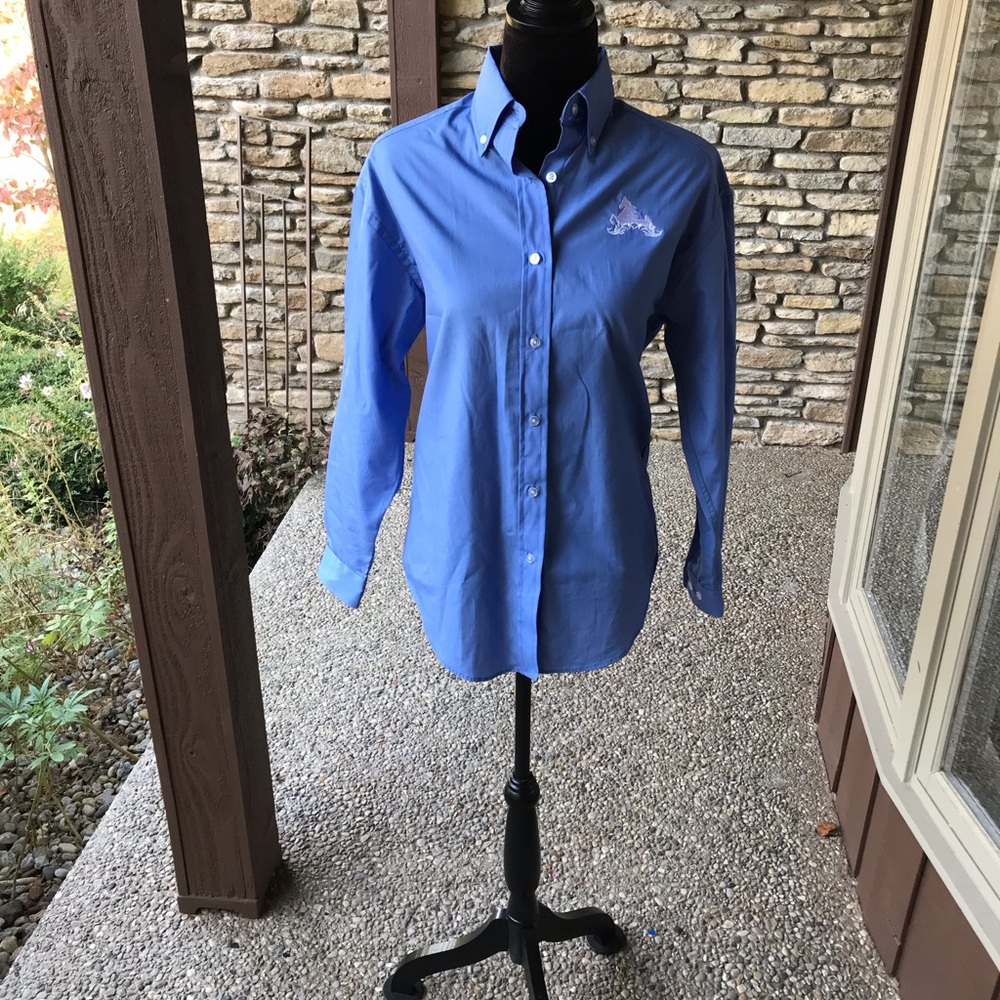Country club blue button down